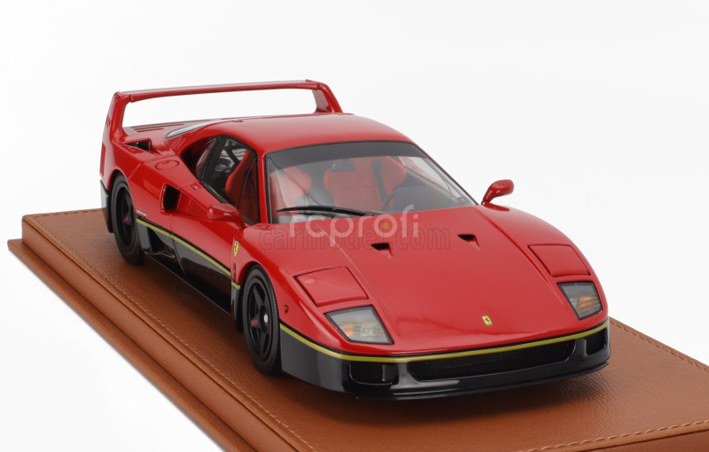 Bbr-models Ferrari F40 1987 - Con Vetrina - With Showcase 1:18 Červená Černá Zlatá
