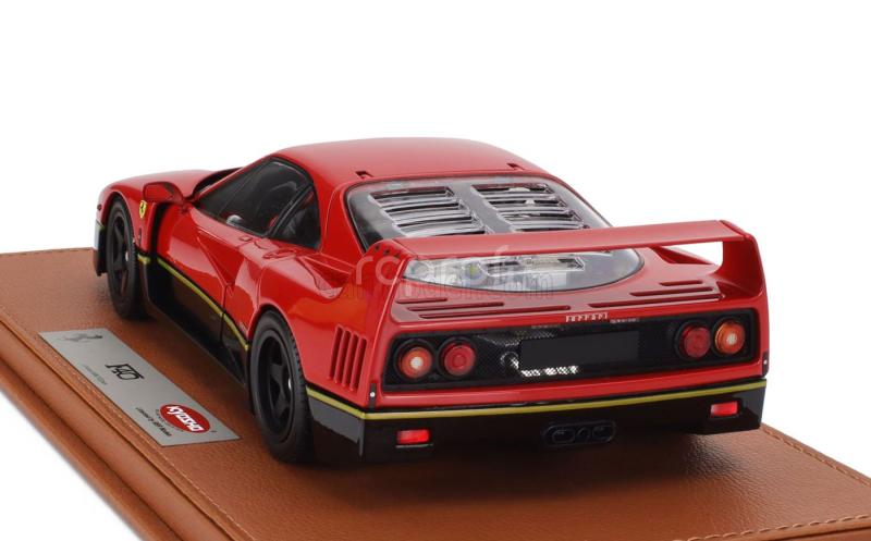 Bbr-models Ferrari F40 1987 - Con Vetrina - With Showcase 1:18 Červená Černá Zlatá