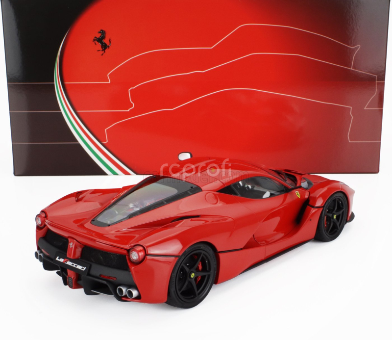 Bbr-models Ferrari Laferrari 2013 - Black Rims 1:18 Rosso Corsa Červená