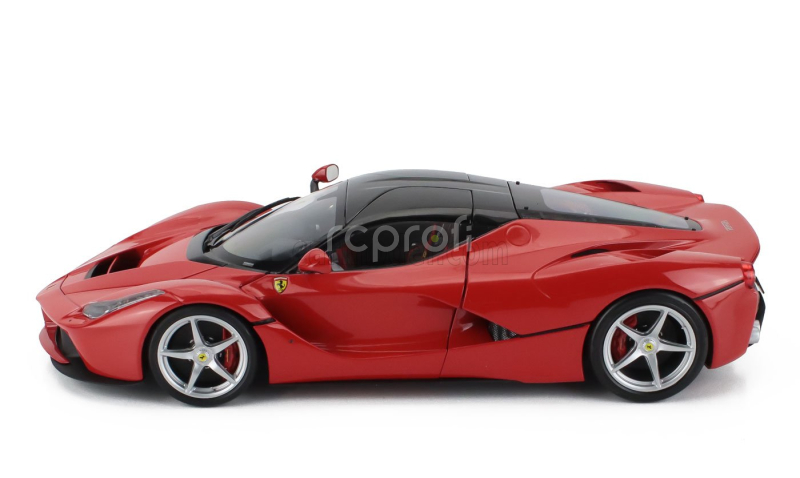 Bbr-models Ferrari Laferrari 2013 - Silver Rims 1:18 Rosso Corsa 322 - Červená