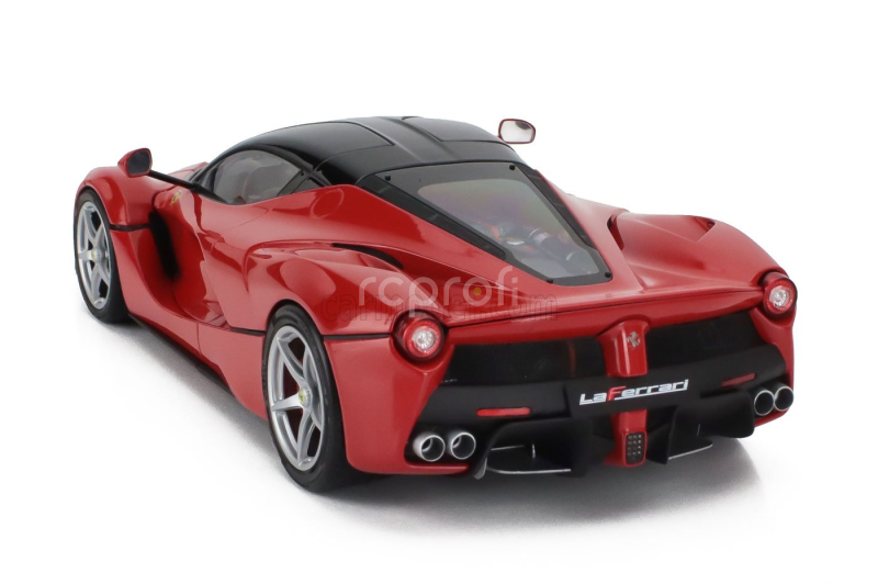 Bbr-models Ferrari Laferrari 2013 - Silver Rims 1:18 Rosso Corsa 322 - Červená