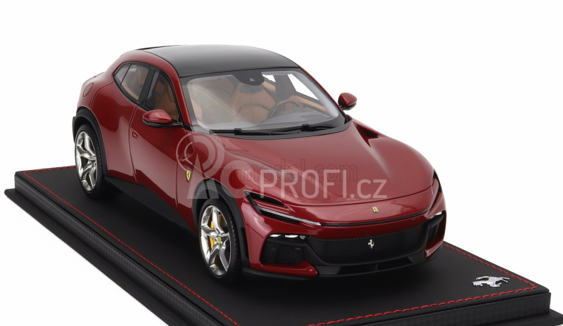 Bbr-models Ferrari Purosangue Suv 2022 - Con Vetrina - With Showcase 1:18 Rosso Mugello - Červený Met