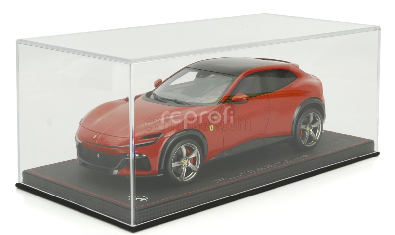 Bbr-models Ferrari Purosangue Suv Panoramic Roof 2022 - Con Vetrina - With Showcase 1:18 Rosso Corsa - Červená