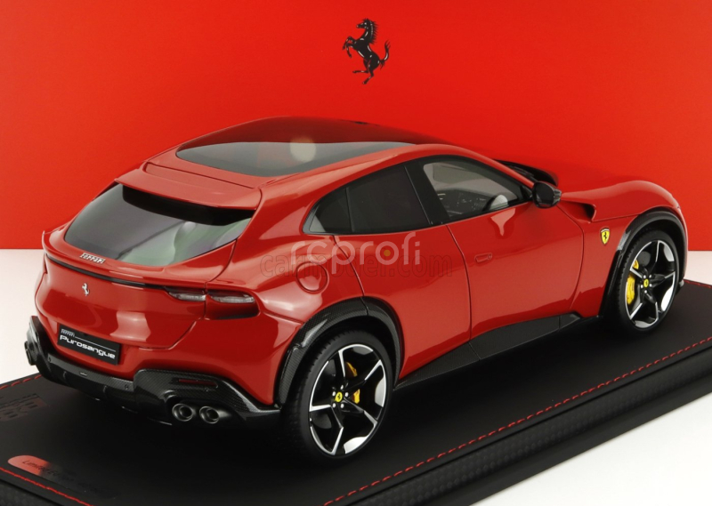 Bbr-models Ferrari Purosangue Suv Panoramic Roof 2022 - Con Vetrina - With Showcase 1:18 Rosso Corsa - Červená