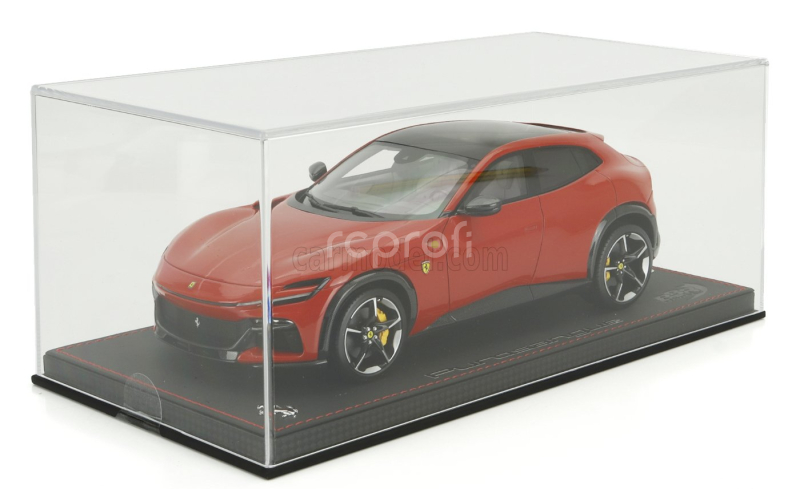 Bbr-models Ferrari Purosangue Suv Panoramic Roof 2022 - Con Vetrina - With Showcase 1:18 Rosso Corsa - Červená