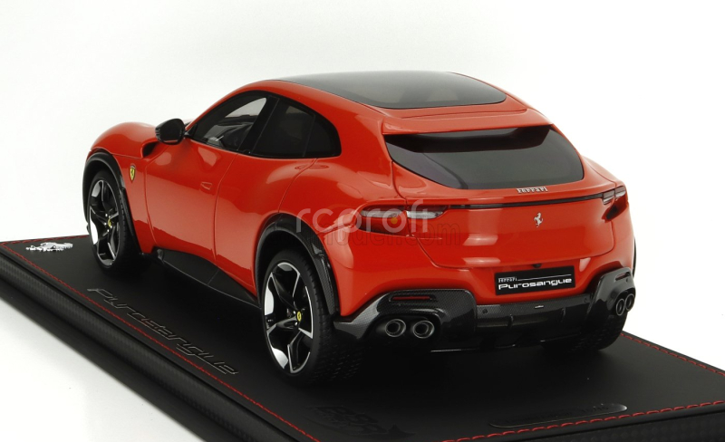 Bbr-models Ferrari Purosangue Suv Panoramic Roof 2022 - Con Vetrina - With Showcase 1:18 Rosso Dino - Světle Červená