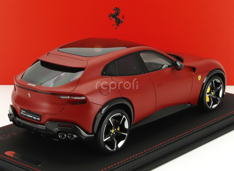 Bbr-models Ferrari Purosangue Suv Panoramic Roof 2022 - Con Vetrina - With Showcase 1:18 Rosso F1-75 - Matná Červená