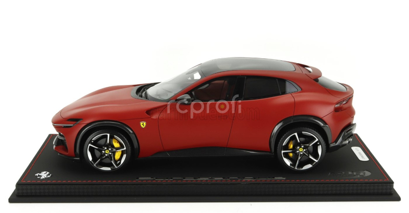Bbr-models Ferrari Purosangue Suv Panoramic Roof 2022 - Con Vetrina - With Showcase 1:18 Rosso F1-75 - Matná Červená