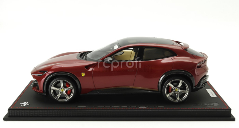 Bbr-models Ferrari Purosangue Suv Panoramic Roof 2022 - Con Vetrina - With Showcase 1:18 Rosso Mugello - Červený Met