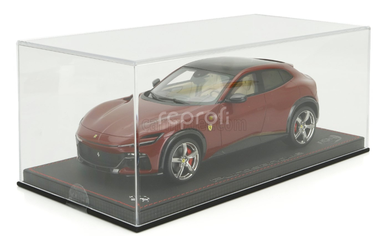 Bbr-models Ferrari Purosangue Suv Panoramic Roof 2022 - Con Vetrina - With Showcase 1:18 Rosso Mugello - Červený Met