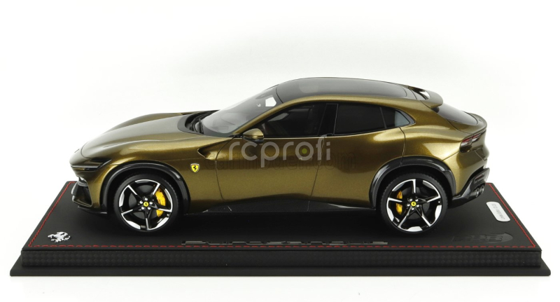 Bbr-models Ferrari Purosangue Suv Panoramic Roof 2022 - Con Vetrina - With Showcase 1:18 Verde Volterra - Zelená Met