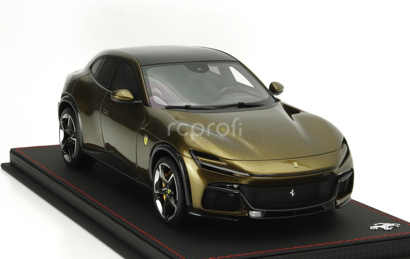 Bbr-models Ferrari Purosangue Suv Panoramic Roof 2022 - Con Vetrina - With Showcase 1:18 Verde Volterra - Zelená Met
