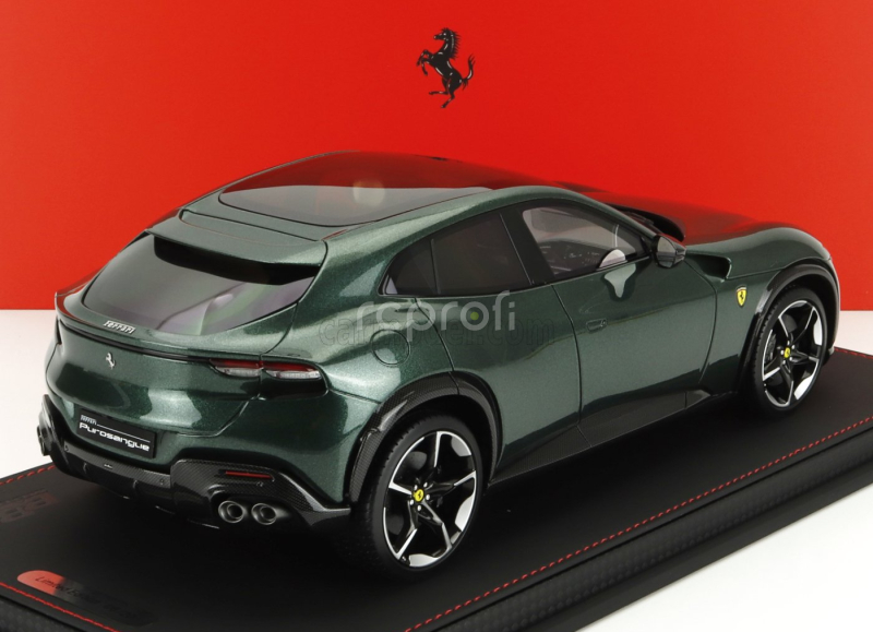 Bbr-models Ferrari Purosangue Suv Panoramic Roof 2022 - Con Vetrina - With Showcase 1:18 Verde Zeltweg - Zelená Cesta
