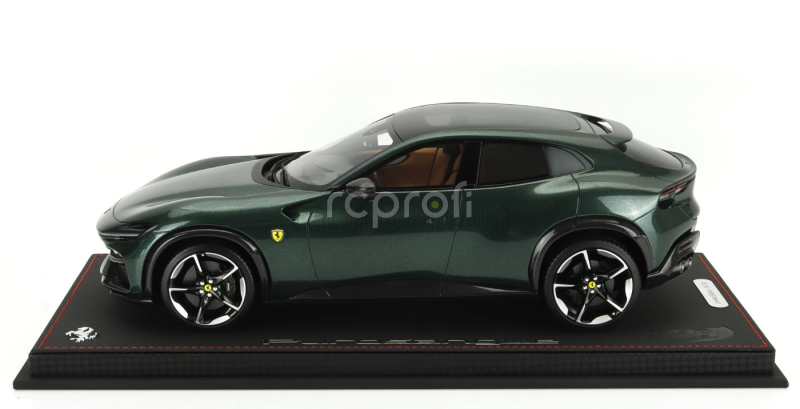 Bbr-models Ferrari Purosangue Suv Panoramic Roof 2022 - Con Vetrina - With Showcase 1:18 Verde Zeltweg - Zelená Cesta