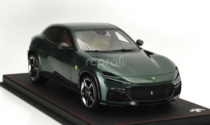 Bbr-models Ferrari Purosangue Suv Panoramic Roof 2022 - Con Vetrina - With Showcase 1:18 Verde Zeltweg - Zelená Cesta