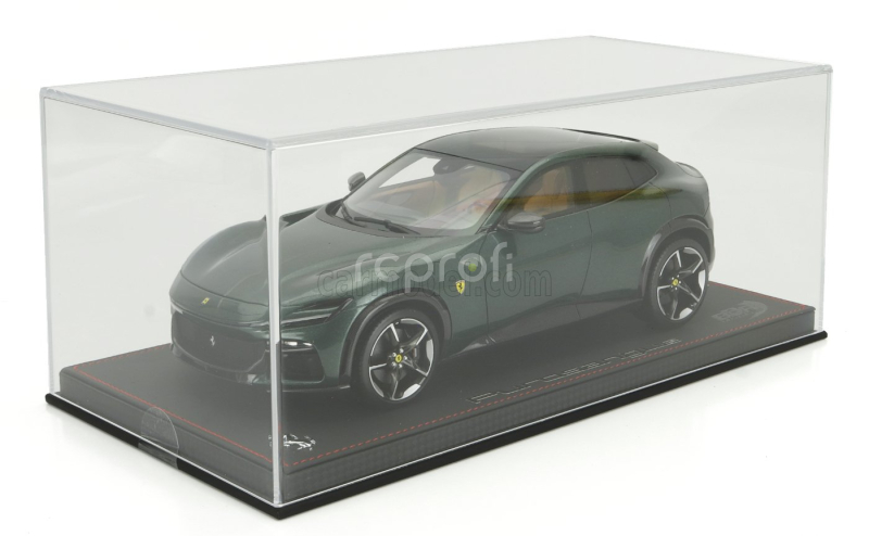 Bbr-models Ferrari Purosangue Suv Panoramic Roof 2022 - Con Vetrina - With Showcase 1:18 Verde Zeltweg - Zelená Cesta