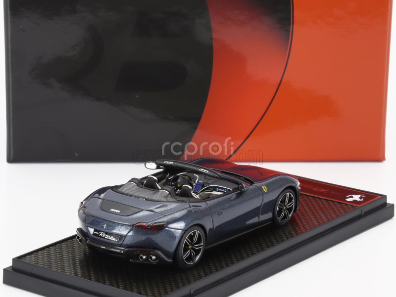 Bbr-models Ferrari Roma Spider Open 2020 1:43 Blu Roma - Blue Met