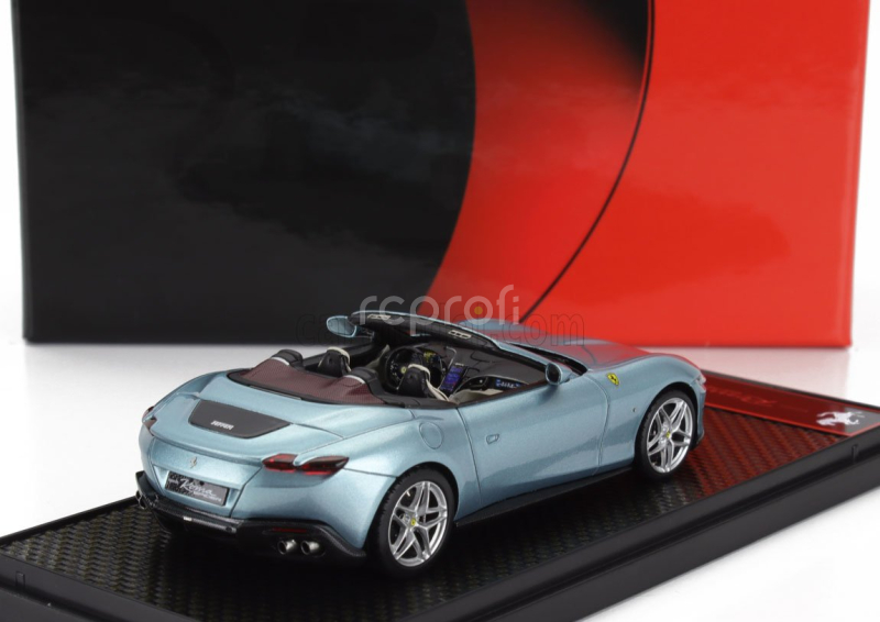 Bbr-models Ferrari Roma Spider Open 2020 1:43 Celeste Trevi - Světle Modrá Met