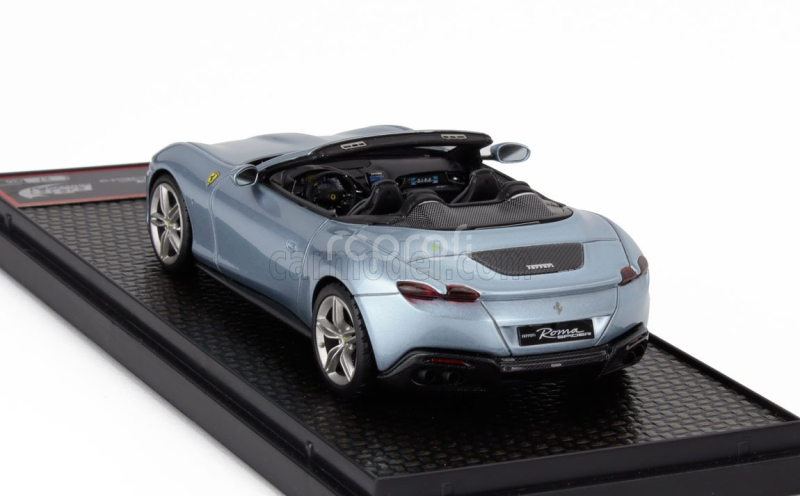 Bbr-models Ferrari Roma Spider Open 2020 1:43 Grigio Alloy - Modrá Šedá Met