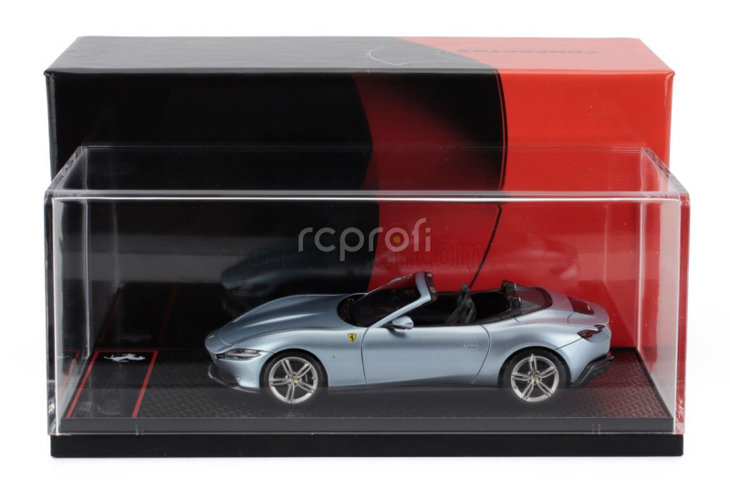 Bbr-models Ferrari Roma Spider Open 2020 1:43 Grigio Alloy - Modrá Šedá Met