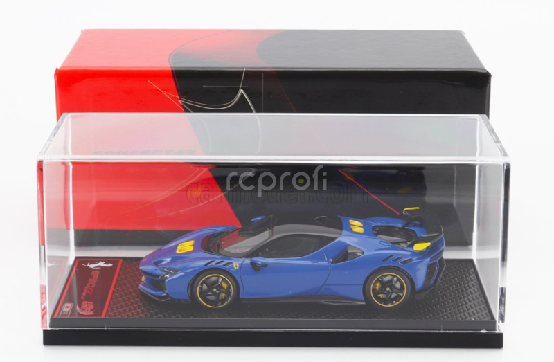 Bbr-models Ferrari Sf90 Xx Stradale 2024 1:43 Azzurro Dino - Modrá Met Černá Žlutá