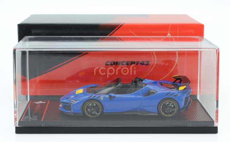 Bbr-models Ferrari Sf90 Xx Stradale Spider 2024 1:43 Azzurro Dino - Světle Modrá Černá Žlutá