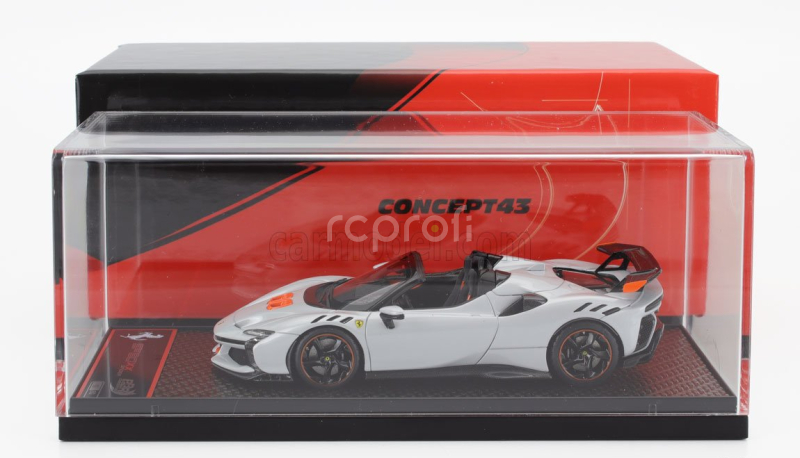 Bbr-models Ferrari Sf90 Xx Stradale Spider 2024 1:43 Bianco Artico - Bílá Met Oranžová Černá