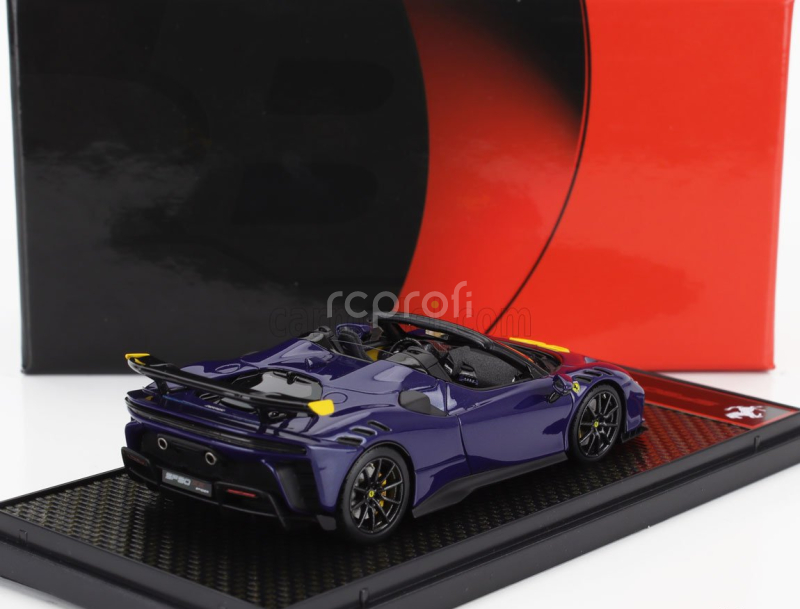 Bbr-models Ferrari Sf90 Xx Stradale Spider 2024 1:43 Blu Elettrico - Modrá Žlutá Černá