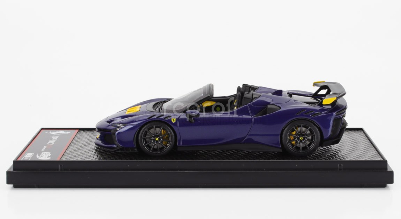 Bbr-models Ferrari Sf90 Xx Stradale Spider 2024 1:43 Blu Elettrico - Modrá Žlutá Černá