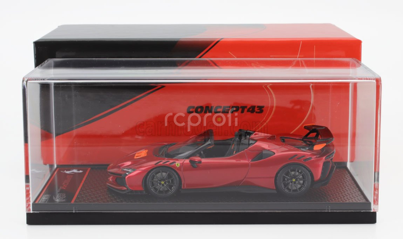 Bbr-models Ferrari Sf90 Xx Stradale Spider 2024 1:43 Rosso Fuoco - Červená Met Oranžová Černá