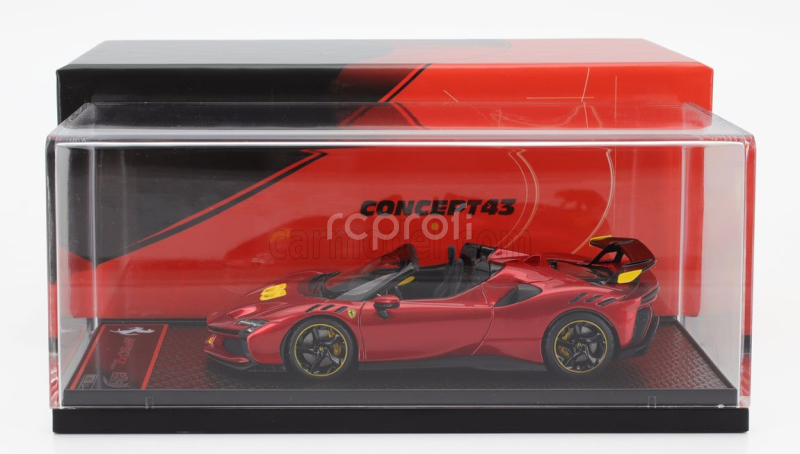 Bbr-models Ferrari Sf90 Xx Stradale Spider 2024 1:43 Rosso Portofino - Červená Met Žlutá Černá