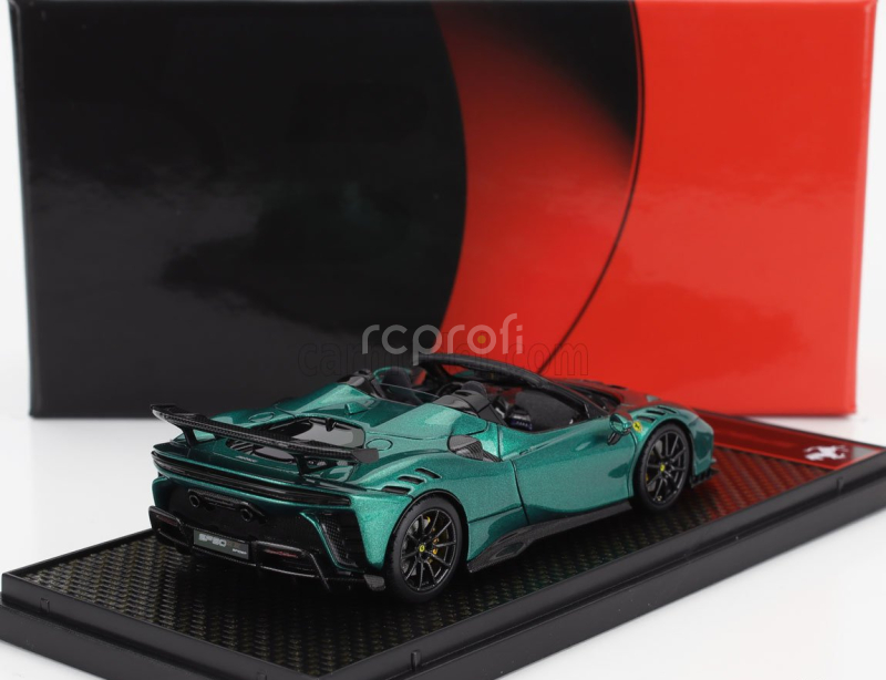 Bbr-models Ferrari Sf90 Xx Stradale Spider 2024 1:43 Zelený Šperk Se Setkal S Černou