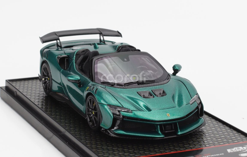 Bbr-models Ferrari Sf90 Xx Stradale Spider 2024 1:43 Zelený Šperk Se Setkal S Černou