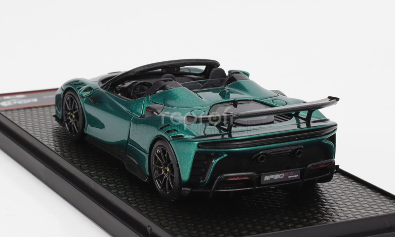 Bbr-models Ferrari Sf90 Xx Stradale Spider 2024 1:43 Zelený Šperk Se Setkal S Černou