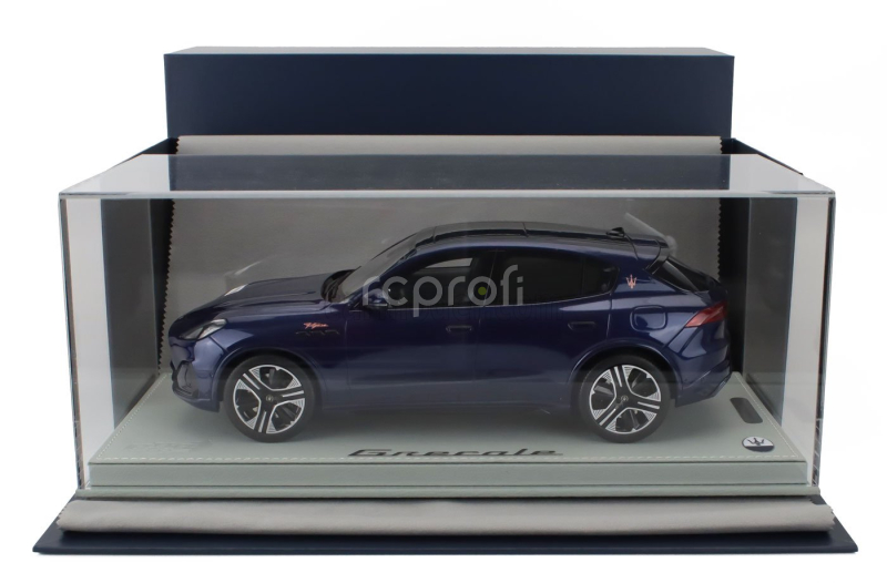 Bbr-models Maserati Grecale Folgore Suv 2022 - Con Vetrina - With Showcase 1:18 Blu Intenso - Blue Met