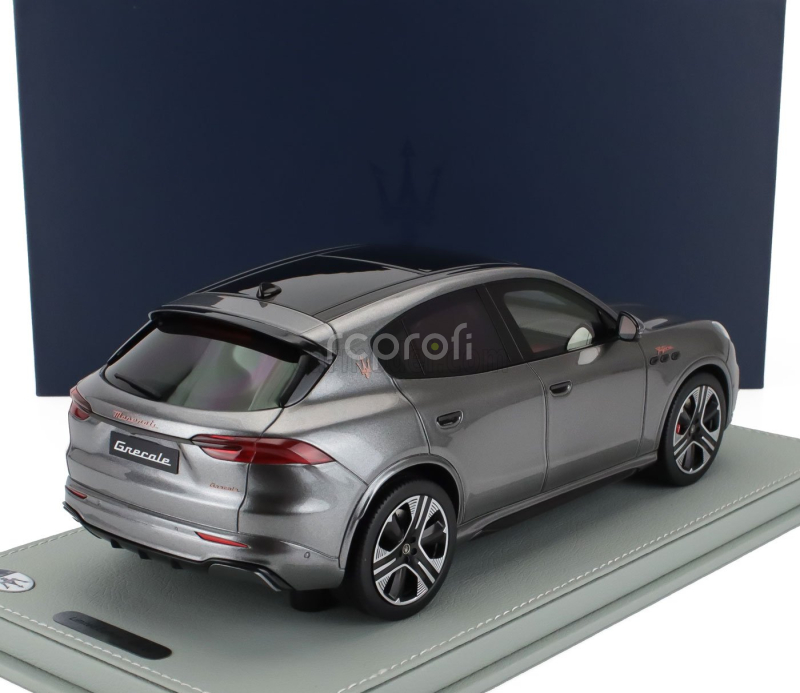 Bbr-models Maserati Grecale Folgore Suv 2022 - Con Vetrina - With Showcase 1:18 Grigio Lava - Grey Met