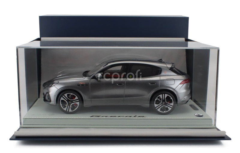 Bbr-models Maserati Grecale Folgore Suv 2022 - Con Vetrina - With Showcase 1:18 Grigio Lava - Grey Met