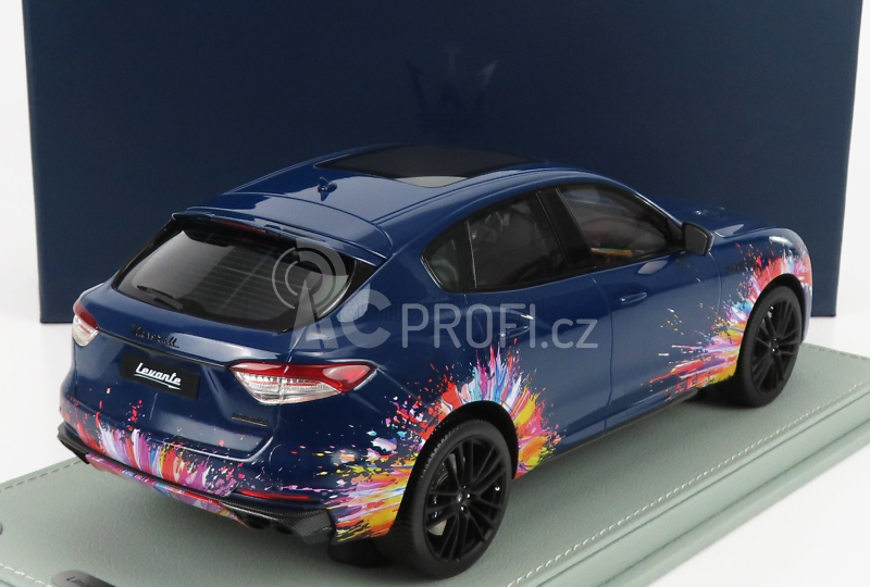 Bbr-models Maserati Levante Trofeo 2021 - Fuoriserie Edition - Con Vetrina - With Showcase 1:18 Blue