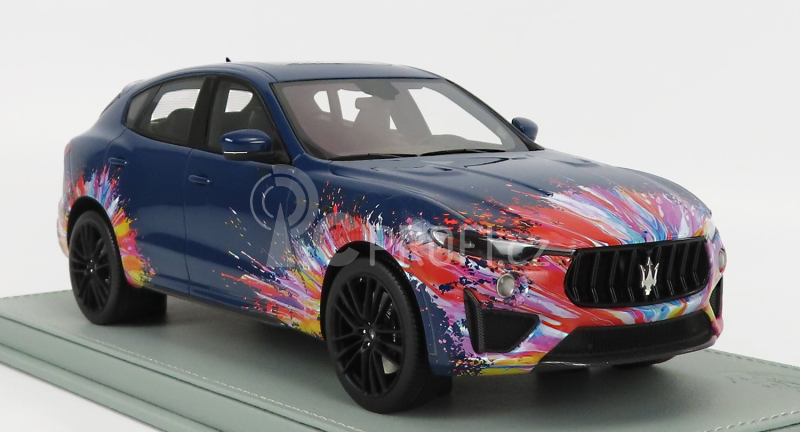 Bbr-models Maserati Levante Trofeo 2021 - Fuoriserie Edition - Con Vetrina - With Showcase 1:18 Blue