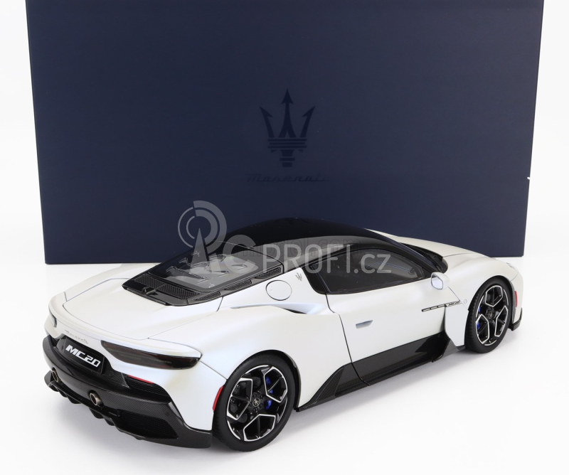 Bbr-models Maserati Mc20 Gloss Black Roof 2020 1:18 Bianco Audace - Bílá
