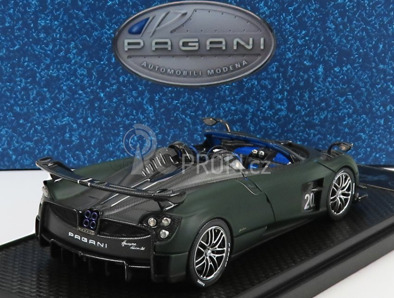 Bbr-models Pagani Huayra Bc N 20 Roadster 2017 1:43 Černý Karbon - Matná Tmavě Zelená