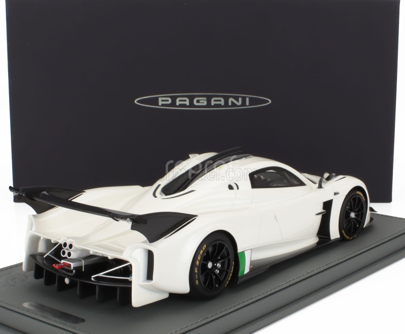 Bbr-models Pagani Huayra R 2021 - Con Vetrina - With Showcase 1:18 Bianco Benny - Bílá Černá