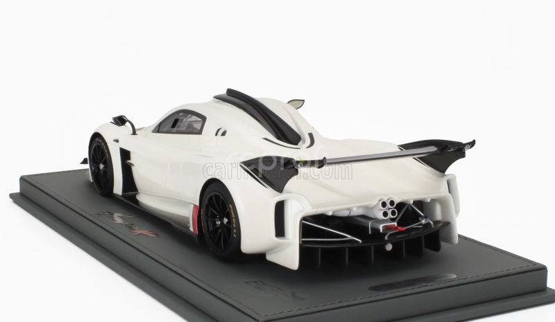 Bbr-models Pagani Huayra R 2021 - Con Vetrina - With Showcase 1:18 Bianco Benny - Bílá Černá
