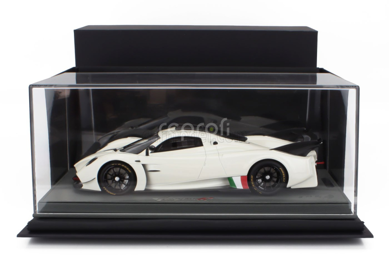 Bbr-models Pagani Huayra R 2021 - Con Vetrina - With Showcase 1:18 Bianco Benny - Bílá Černá