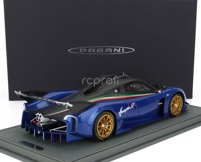 Bbr-models Pagani Huayra R 2021 - Con Vetrina - With Showcase 1:18 Blu Francia - Modrá Matná Černá