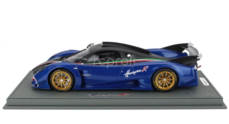 Bbr-models Pagani Huayra R 2021 - Con Vetrina - With Showcase 1:18 Blu Francia - Modrá Matná Černá