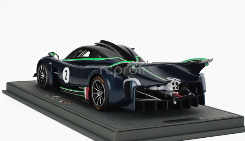 Bbr-models Pagani Huayra R N 2 Racing 2021 - Con Vetrina - With Showcase 1:18 Matná Modrá Černá Karbonová