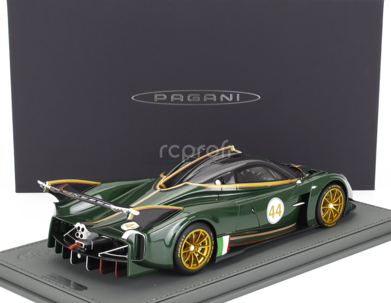 Bbr-models Pagani Huayra R N 44 Racing 2021 - Con Vetrina - With Showcase 1:18 Verde Smeraldo - Zelený Uhlík