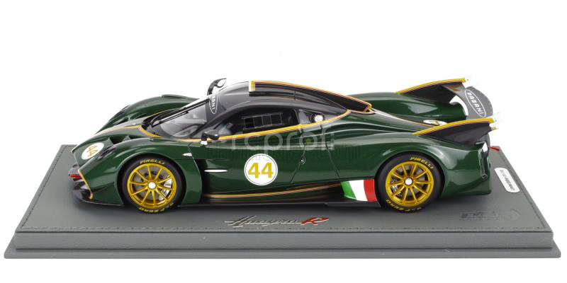 Bbr-models Pagani Huayra R N 44 Racing 2021 - Con Vetrina - With Showcase 1:18 Verde Smeraldo - Zelený Uhlík