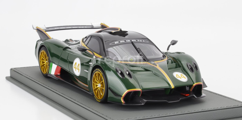Bbr-models Pagani Huayra R N 44 Racing 2021 - Con Vetrina - With Showcase 1:18 Verde Smeraldo - Zelený Uhlík